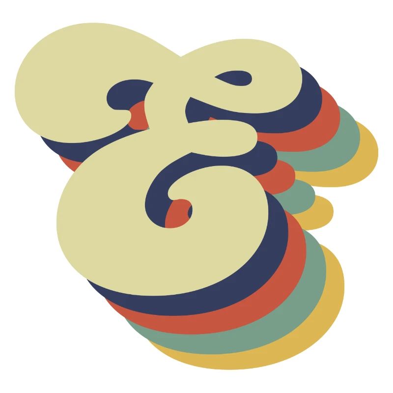 Retro Letter E