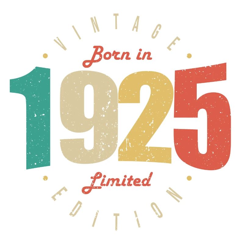 1925 Vintage Retro Birthday Gift 1925