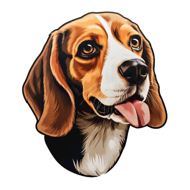 Tête de beagle