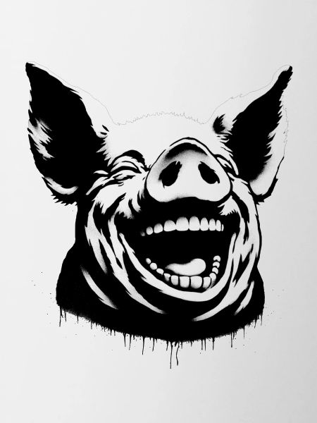 Laughing Pig