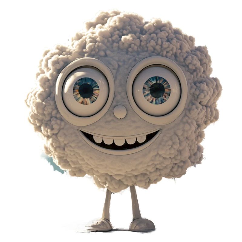 Avatar nuage heureux et moelleux
