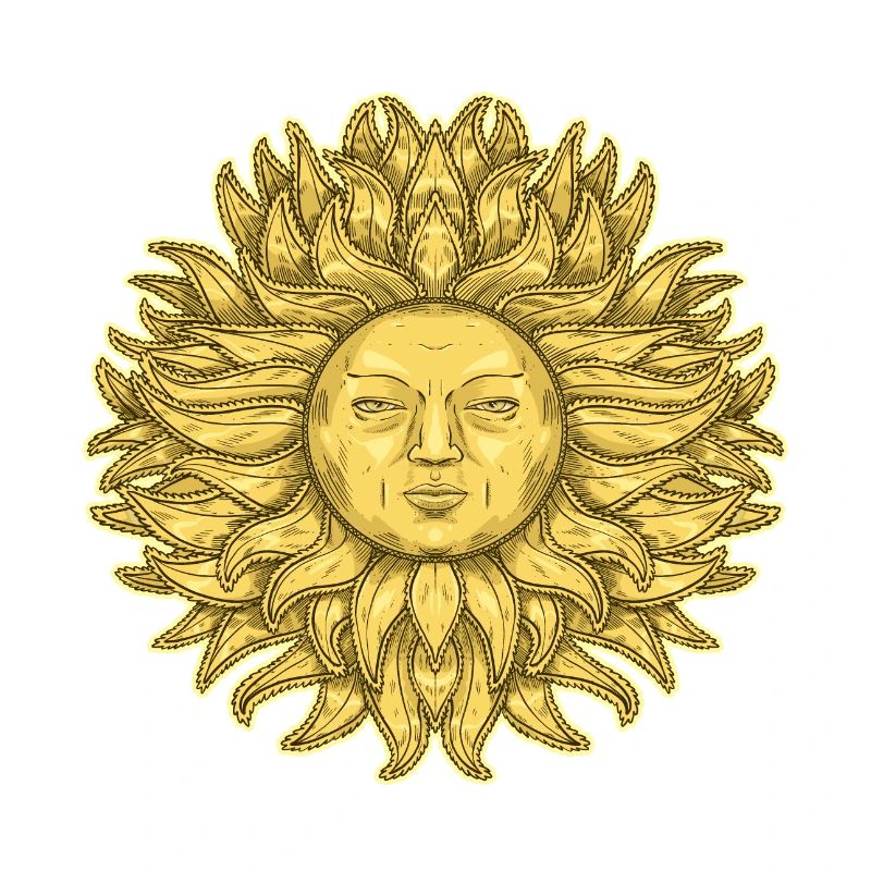 Grand Soleil à visage