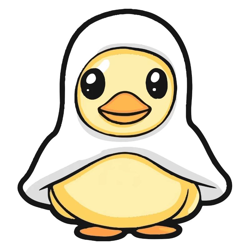 Duck Halloween Comic Ghost
