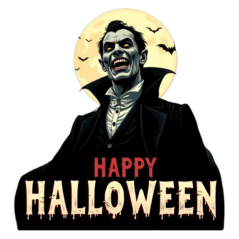 Draculas Halloween-Gruß