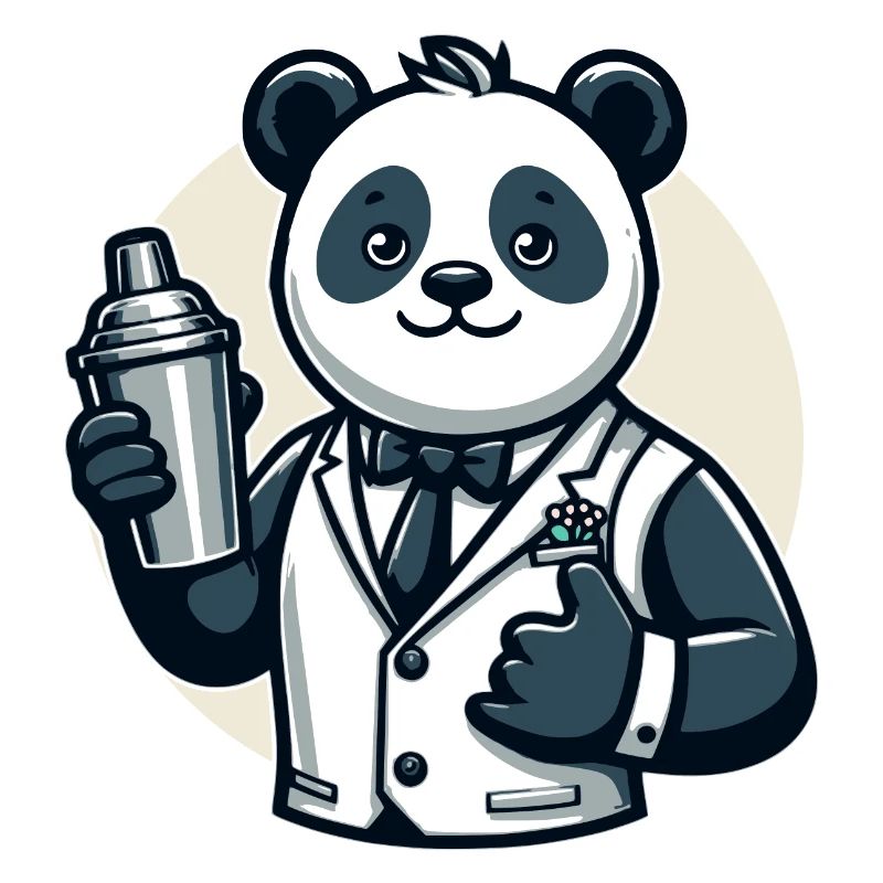 Panda Bear Cocktail Shaker