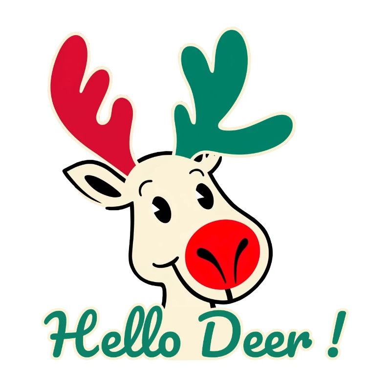 Hello deer ! le renne joyeux