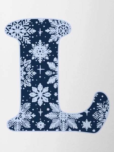 Letter L Snowflakes