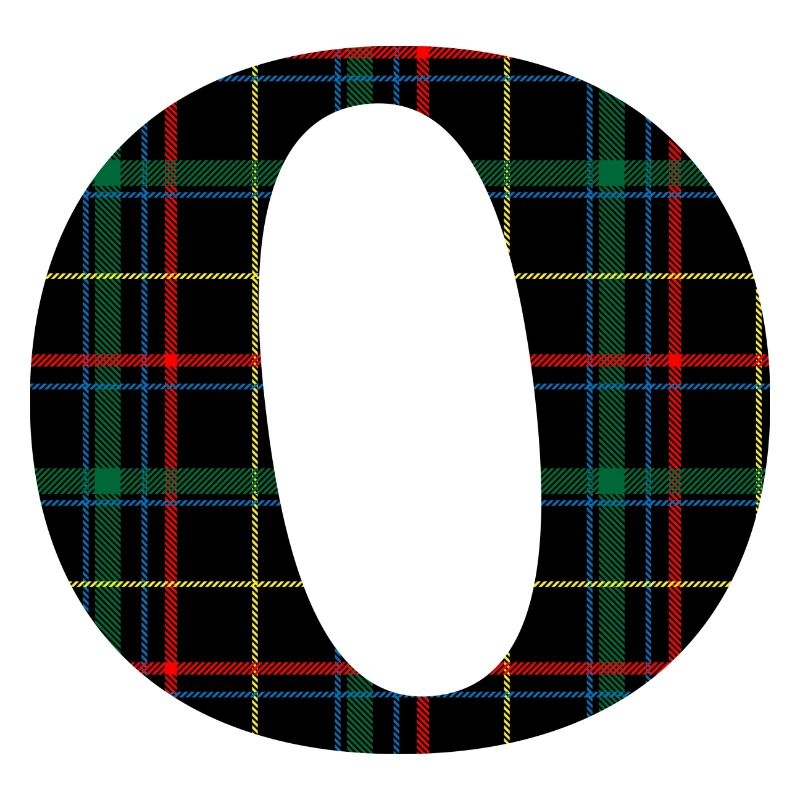 Monogramm o schottischer Tartan