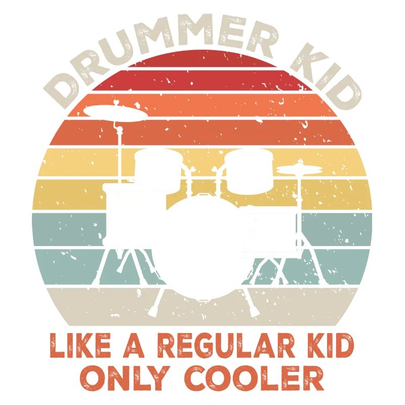 Drummer kid like a regular kid only cooler