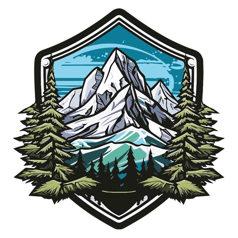 Mountains Winter Forest Peaks