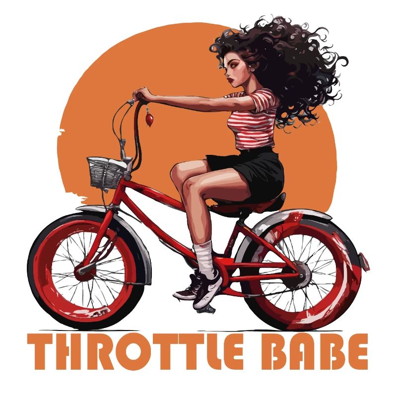 curly throttle babe