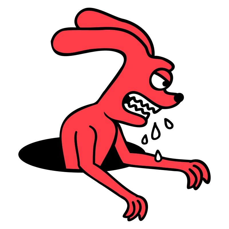 Bunny Hole Monster Evil Ravenous Halloween Bave