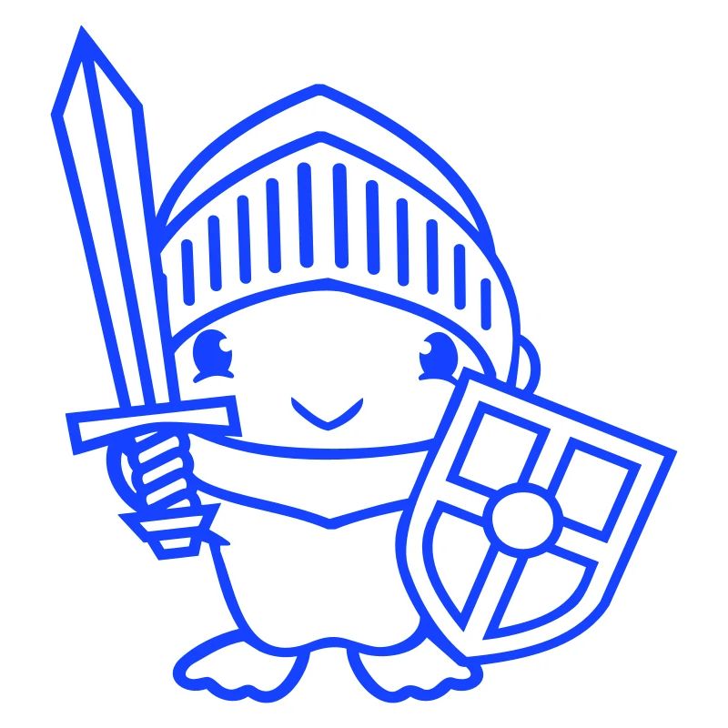 Duck Knight Armor Épée Bouclier Casque Combattant