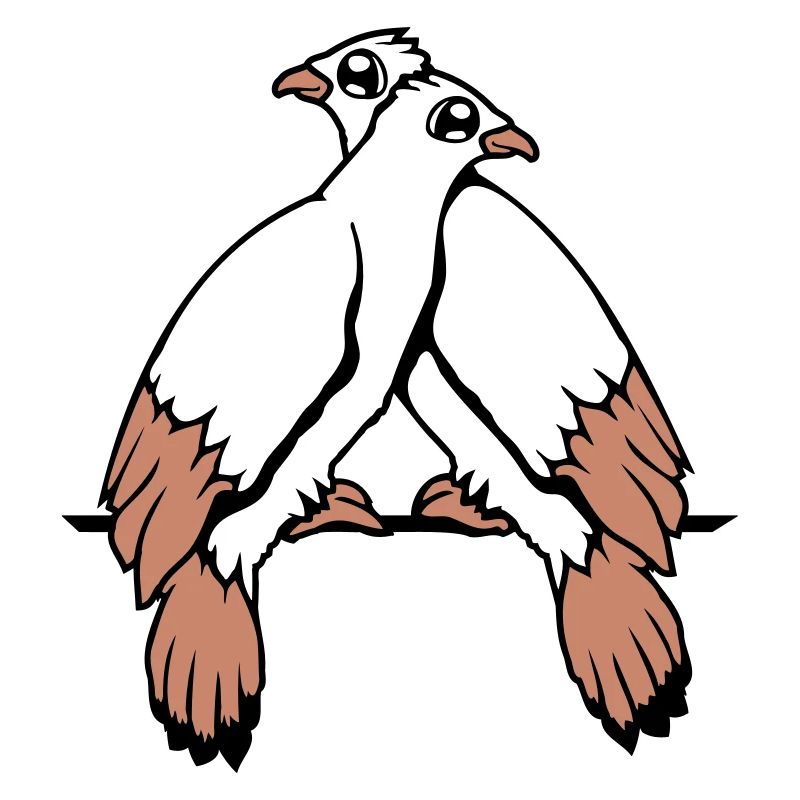 2 Doves Birds Two Friends Sat Cable Pair