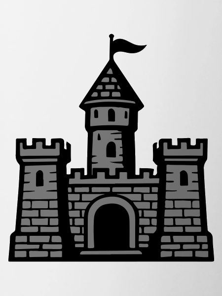 Castle Symbol Stone Wall