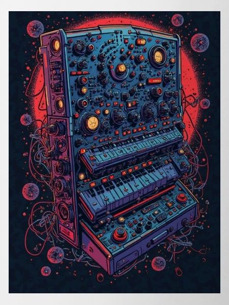 Futuristic electronic music device