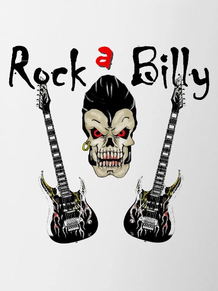 skull rockabilly
