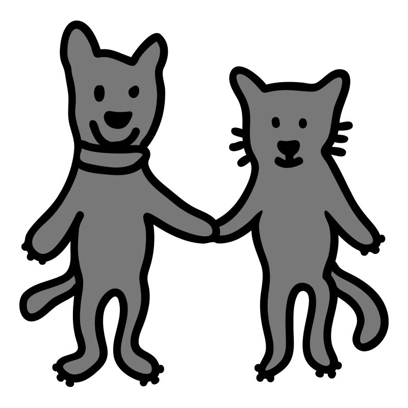 Hund - Katze - Freunde