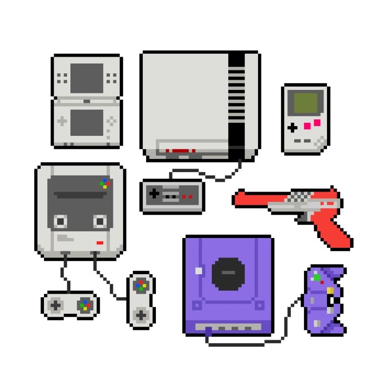 Pixel art console