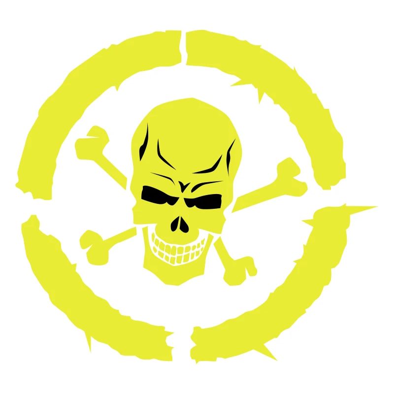 skull skull bone circle