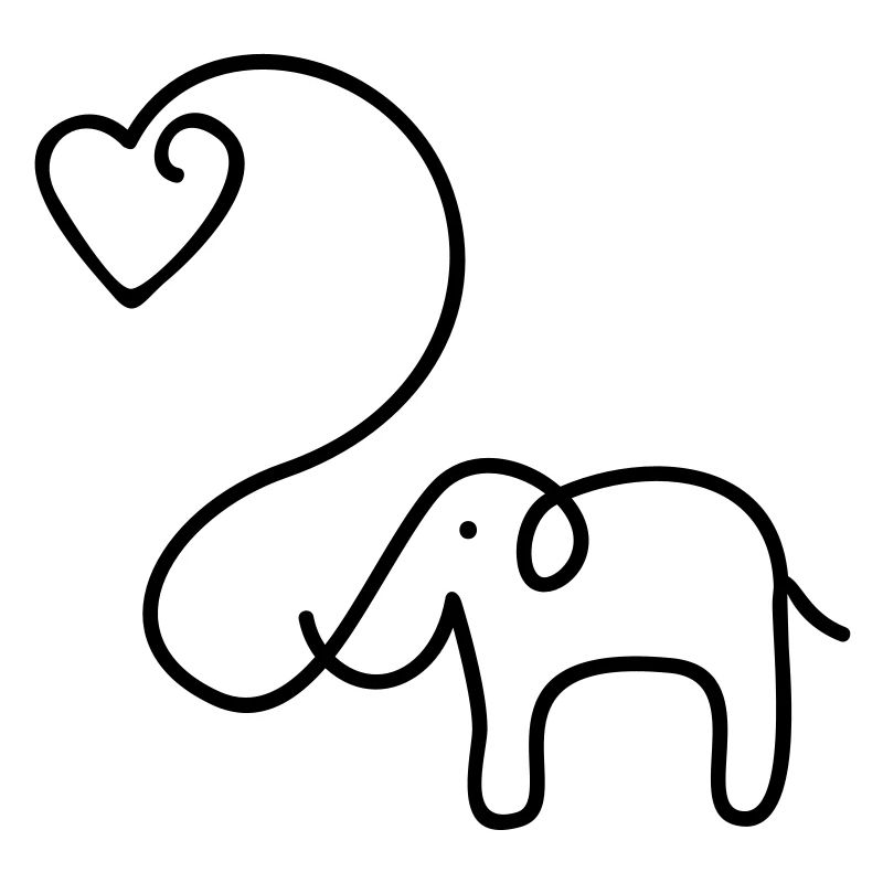 ELEPHANT with heart