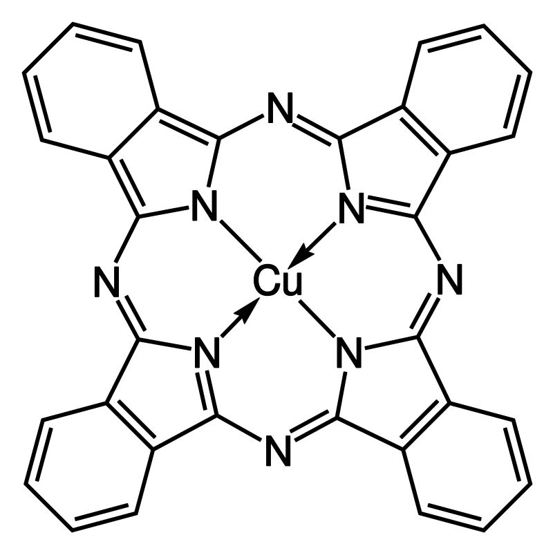 Blue copper phthalocyanine