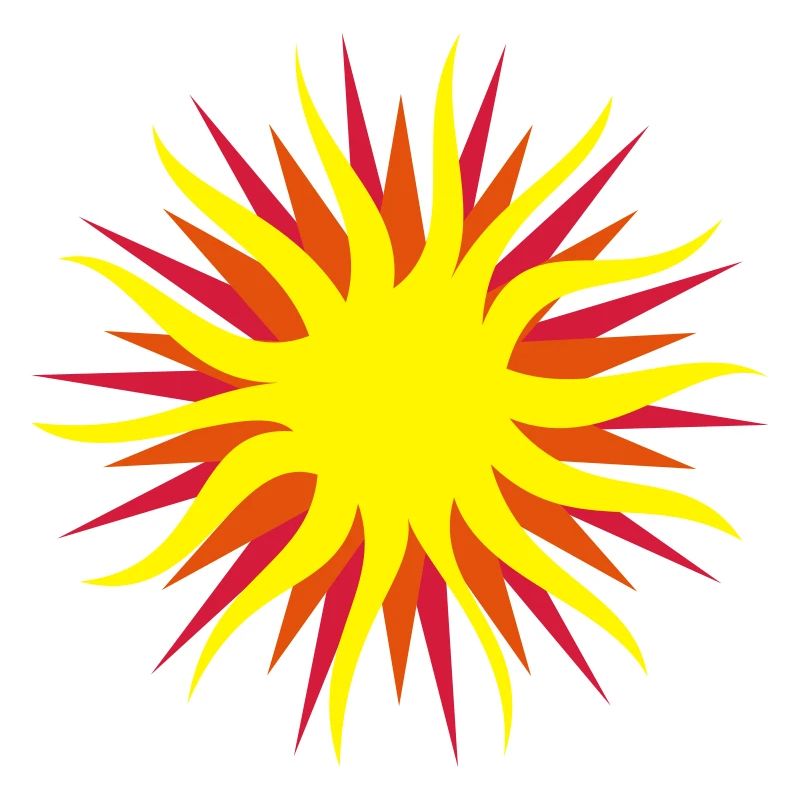 Sonne - 3 Farb Vektor