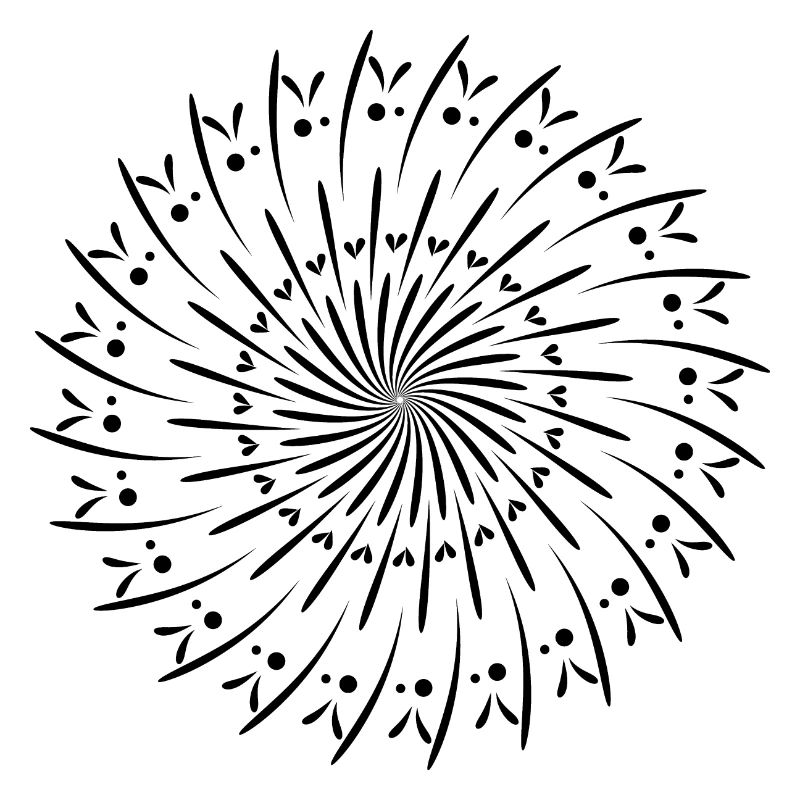 Drehende Kreis Muster Kreis Geschenkidee