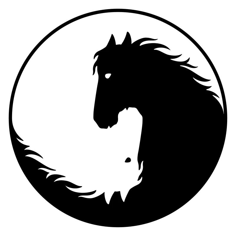 Pferde Yin Yang
