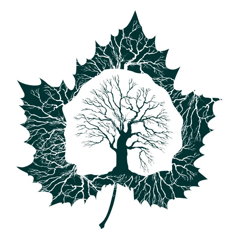 Idée cadeau feuille d'arbre nature Canada