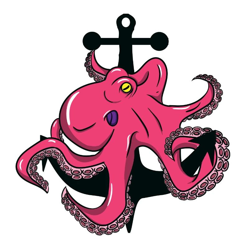 Octopus - Tintenfisch - Anker