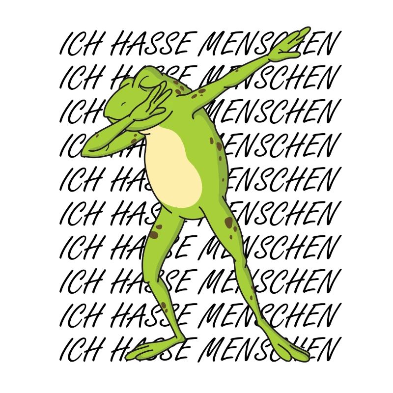 Frosch Dab-Ich hasse menschen