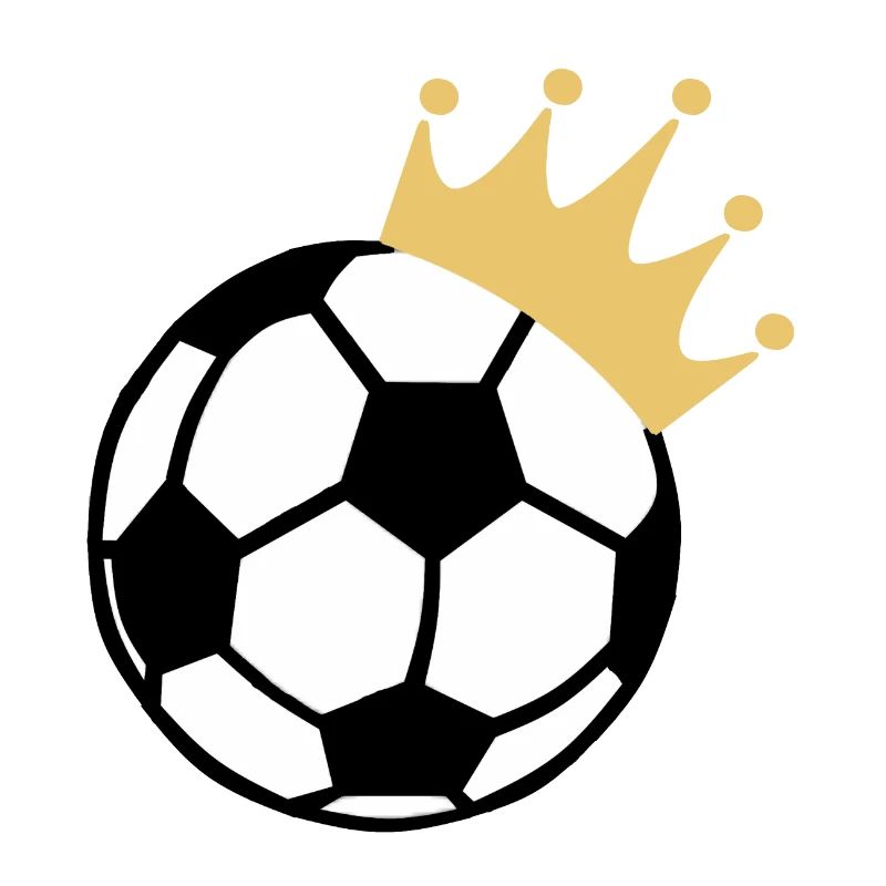 Fußball mit Krone