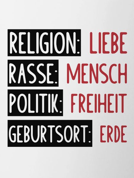 Statement - Keine Trennung oder Spaltung