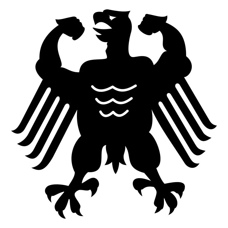 Deutscher Muskel-Adler / German chicken (b, 1c)