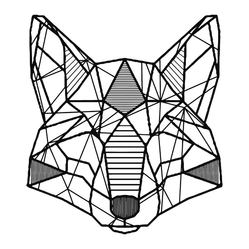 Origami wolf
