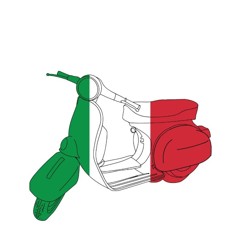 Scooter - Italie - Drapeau - Pays