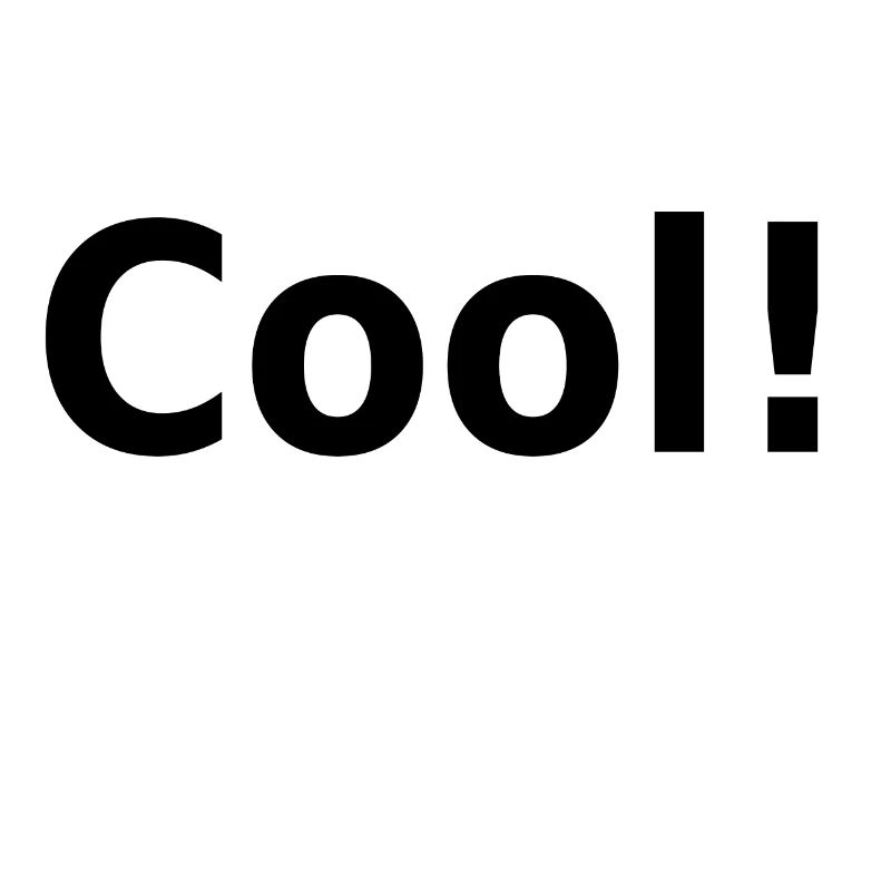 cool! Slogan, keyword