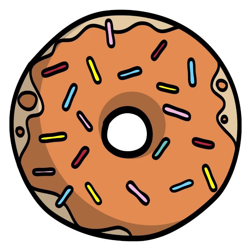 Orange donut gift idea partner look