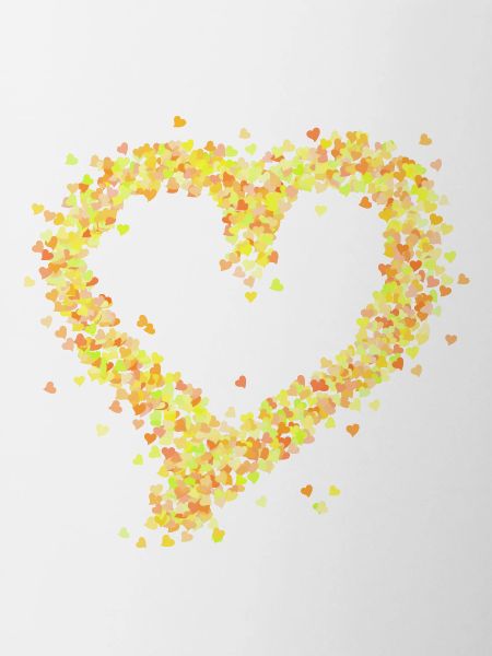 Heart yellow