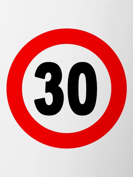 Road sign 30