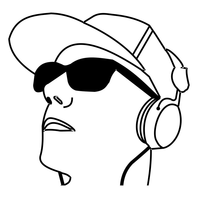 Mitch, Kopf, Sonnenbrille, Kopfhörer, Gesicht