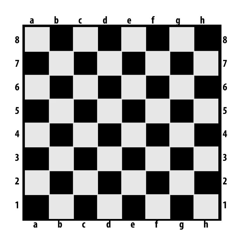 Jeu d'échecs vide