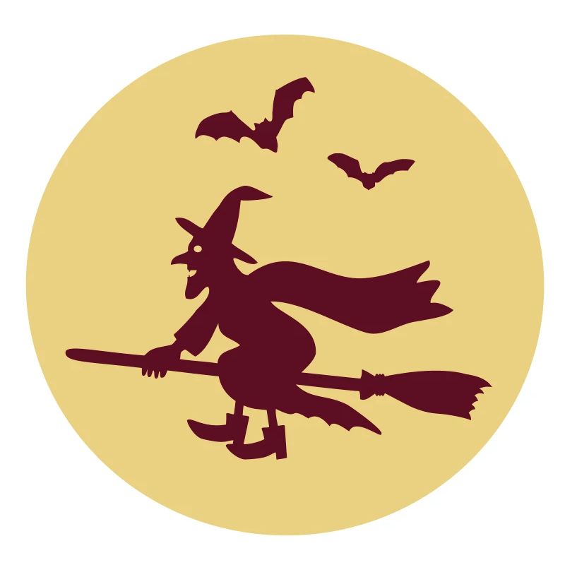 Witch on broom