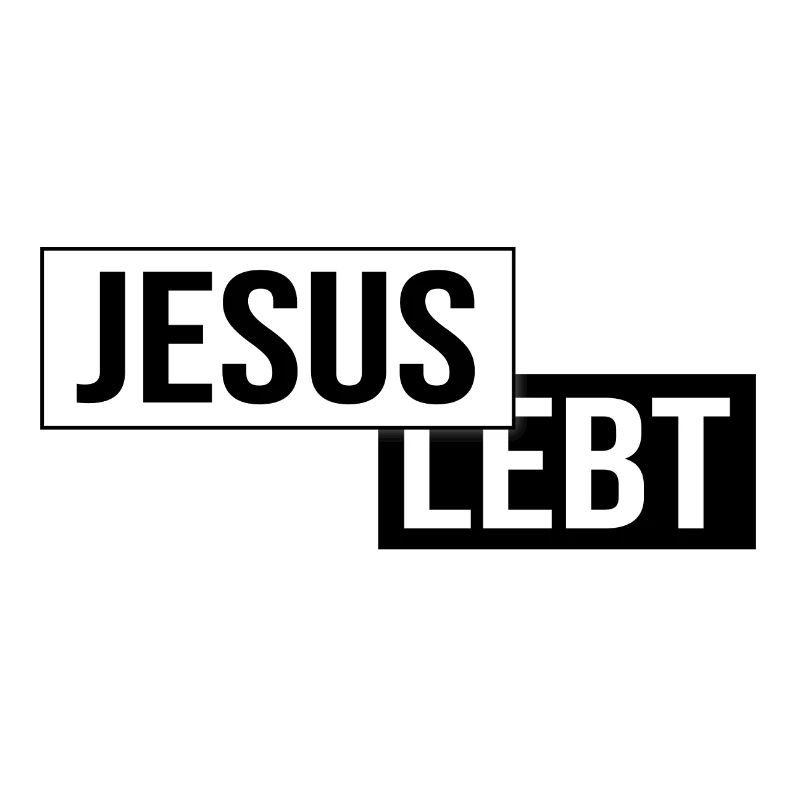 Jesus Lebt christliche Kleidung Geschenkidee