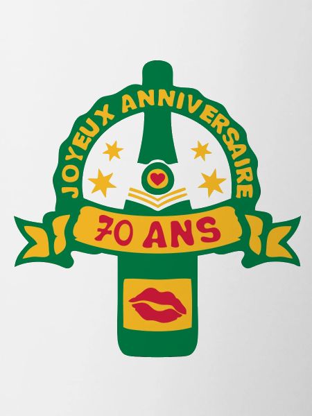 70 ans anniversaire bouteille