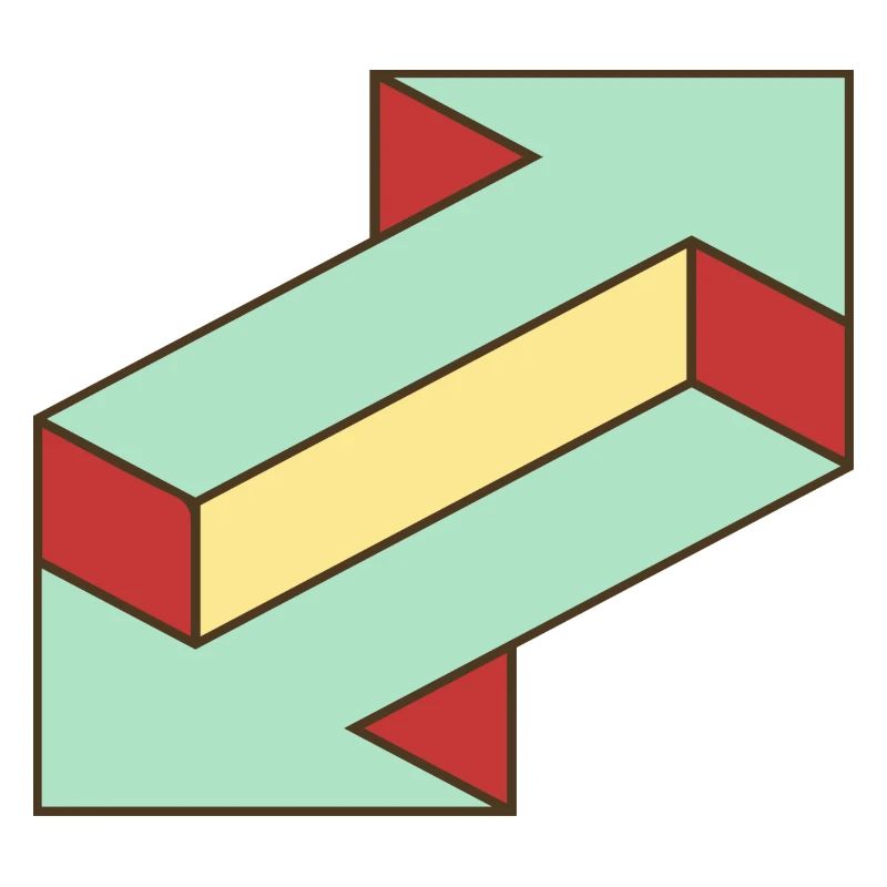 Illusion Pfeil