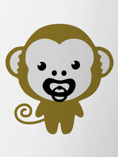 monkey with soother