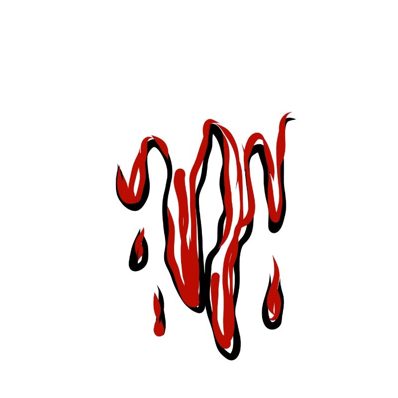 Dripping blood design