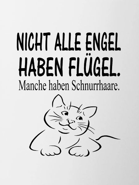 Katzen Spruch Geschenkidee